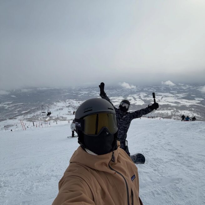 今季初の雪山❗️