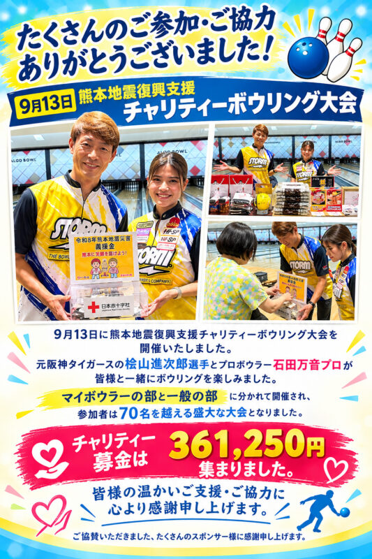 チャリティボウリング大会のご報告